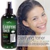 Clarifying Toner with MSM, Tea Tree & Neem Hydrosol, Complexion Control for Face & Body – Helps Reduce Appearance of Pore Size, Controls Oil to Tone, Balance & Hydrate Skin - 8 oz