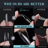 Gelike EC 552PCS Soft Gel Nail Tips Kit - 12 Sizes Clear Cover Full Nail Extensions - Medium Almond Pre-shaped Acrylic False Gelly Nail Tips for DIY Salon Gift Nail Extensions