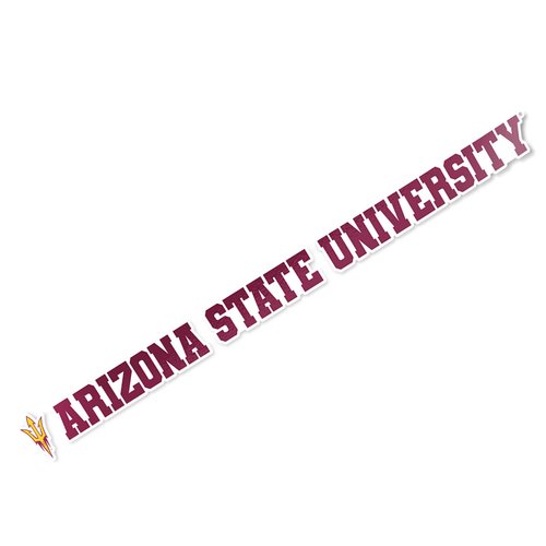 Desert Cactus Arizona State University Sticker Sun Devils ASU Name Logo Vinyl Decal Laptop Water Bottle Car Scrapbook (15 Inch Sticker)