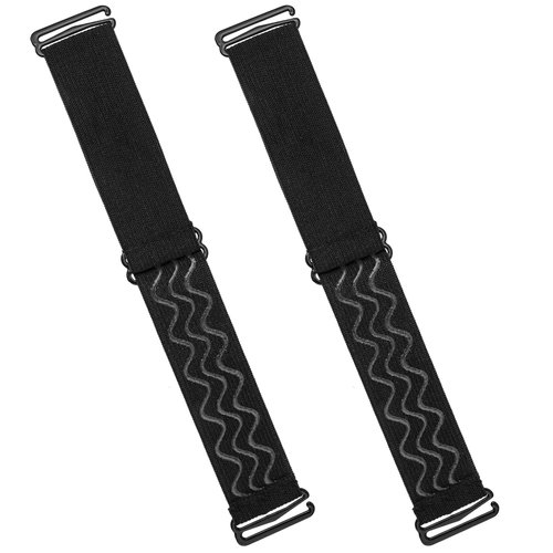 6Pcs Adjustable Elastic Wig Bands Removable Buckles Nonslip Wig Strap Wig Strips with Wavy Silicone Black Glueless Wig Cap Accessories for Sewing Making Keeping Fixed Wigs Edge Wrap Hair Styling