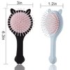 TaiBest Cute Cat Shape Hair Brush Set - Air Cushion Comb for Fine, Thick, Curly Hair- Hair Brush for Women, Men or Kids (Black & Blue)