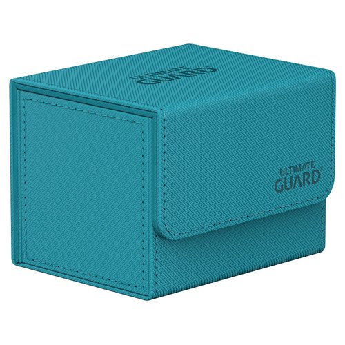 Ultimate Guard Sidewinder 100+, Deck Box for 100 Double-Sleeved TCG Cards, Petrol, Magnetic Closure & Microfiber Inner Lining for Secure Storage