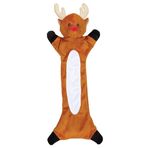 Zanies Festive Unstuffies Dog Toy, Reindeer