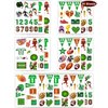 232 Pieces Football Temporary Tattoos Stickers,20 Sheets Green and Brown Football Themed Tattoos Stickers Party Decoration Supplies Party favors for Kids Adults