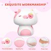 Mewaii Squishy Cloud-Like Softness, Trending Kawaii Strawberry Cow Mushroom Plush Pillow, A Must-Have Collectible for Young Adults, Perfect for Kids, Toddlers Girls, Stuffed Animal (14")