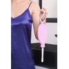 RVDKBULB Reusable Silicone Travel Douche Bag - Vaginal Douche for Women, Pocket Size, 24 Fl Oz Capacity, Pink