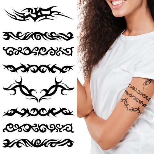 Supperb® Mix Tribal Temporary Tattoos Tribal Swirls (Set of 2)