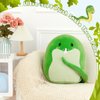 Tezituor Snake Plush Toy Pillow, 17.7” Soft Snake Stuffed Animal Green Snake Throw Pillow Plushie Doll Birthday Decor for Kids Boys Girls