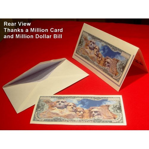 5 Billion Dollar Federal Reserve Note with Bonus “Thanks a Million” Gift Card Set