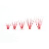 Colored Red Lash Clusters, 3D Volume 20D Curl C, Thickness 0.10mm, Length 8-16mm Mixed Tray, 100 PCS of Red Eyelash Clusters, Faux Mink Red Individual Lash Extensions DIY
