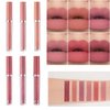 Ailigeus 6Pcs Matte Lipstick Set, Matte liquid Long Lasting Wear Non-Stick Cup, Nude Waterproof Lip Gloss Makeup Kit for Girls Women, Make Up Gift Set. (Set B, 6PCS)