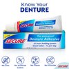 Secure Denture Adhesive Cream – 12-Hour Max Hold – Patented Waterproof Seal – Zinc Free – for Uppers Lowers & Partials – Food Grade Ingredients – FSA HSA Approved – 1.4 oz (6 Pack)