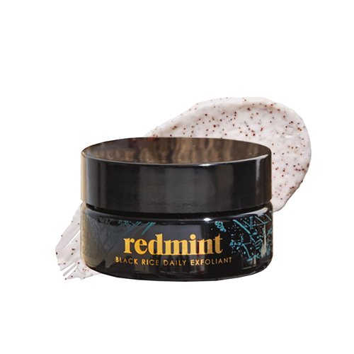 Redmint Black Rice Exfoliant Rooted In Ancient TCM Wisdom | Gentle and Hydrating Face Scrub that polishes skin for a Smoother, more Illuminated complexion, Pore Minimizer for Face | 50 ml