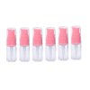 erioctry 10ML Portable Empty Refillable Bottle Cream Shampoo Lotion Treatment Pump Bottle with Cap Travel Bottles Toiletries Liquid Container for Cosmetic Make-up Pack of 6 (Transparent)
