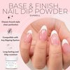 Nail DIP Powder, Pink & White, French Style, Dipping Acrylic For Any Kit or System by DipWell (Base & Finish)