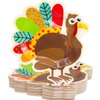 Fancy Land 50PCS Thanksgiving Paper Plates 9” Turkey Party Plates Disposable Dinner Plates Thanksgiving Party Supplies Dinnerware Bulk