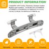 Upgraded 134550800 Affinity Washer Door Hinge with Bushings & 131763310 Door Striker Kit - Fit for Frigidaire Electrolux Kenmore Crosley Washing Machine - Replaces 1191162 AP3886714 PS1152380