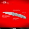Kershaw Leek Black EDC Pocketknife, 3" Sandvik 14C28N Steel Blade, Assisted Opening Folding Knife