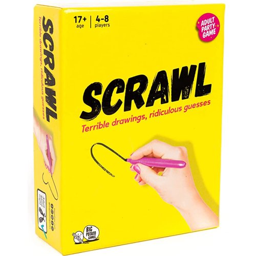 Big Potato Scrawl: Adult Board Game | Terrible Drawings and Ridiculous Guesses | Hilarious Board Game for Adults