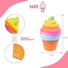 Ice Cream Squishy Fidget Item - Small Squishy Stress Ice Cream Stress Relief Party Favors Fidget Tool Adults - Small Squishy Stress Tool Ice Cream Party Favors