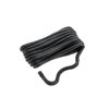Seachoice Double-Braid Nylon Dock Line w/Eye Splice, Pre-Shrunk, Heat Stabilized, 3/8 in. X 10 Ft., Black