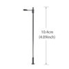 LQS10 10pcs Model Railway Train Lamp Post Street Lights HO OO Scale LEDs New