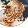 Lusofie 18Pcs Pearl Bobby Pins Bridal Wedding Hair Peals U Shaped Pearl Hair Pins Accessories for Brides Bridesmaids Women Girls(Gold)