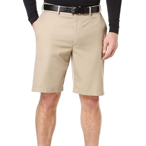 PGA TOUR mens Flat Front With Expandable Waistband, 9" Inseam Golf Shorts, Chinchilla, 42 US