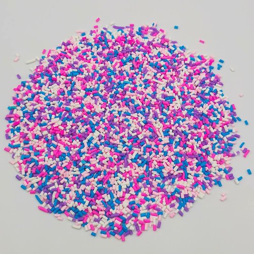 50g Colorful Fake Sprinkles Polymer Sprinkles Resin Sprinkles Fake Candy Sweets Sugar Clay Nail Art Slices for Nail Art DIY Crafts Cake Phone Case Decorations (Sugar granules-1)