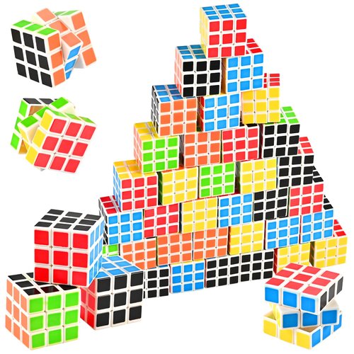 GOLDGE 40 Mini Cube Puzzles, 1.18in 3x3, Fun Party Favors for Kids - School Rewards & Classroom Prizes, Perfect for Birthdays, Easter, Christmas & Stocking Stuffers ﻿
