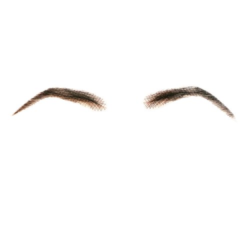 Justin Happy Fake Eyebrows Hair Extensions Handmade Human Hair Lace Eyebrows One Pair Brown False Eyebrow Extensions for Women(Brown)