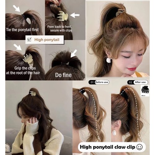 Mixcbe Small Claw Hair Clips for Thin Hair Women Girls, 1.5 Inch Medium Size Strong Hold Claw Hair Clips Double Layer Jaw Clips, Mini Matte Nonslip Clip with Gift Box (Pack of 8 Colors)