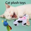 YSSZAM Cow Shape Catnip Toy, Cat Plush Chew Toy, Teeth Grinding Catnip Toy Cow Pet Supplies