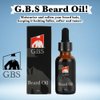 G.B.S Beard Styling Kit, Scissors, Boar Bristle Beard Brush, Citrus Scented Beard Oil and Beard Balm, Shavette Folding Razor
