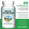 Maxi Health - Relax to The Max Stress Relief Formula (60 Count) Capsules with Vitamin C, Calcium, L-Theanine, L-Taurine & Amino Acids - All Natural Calming & Relaxation Supplements