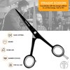 MTM PRO Professional Hair Cutting Scissors 6", Barber Scissors to Cut Hair, Hair Shears for Hair Cutting, Premium Stainless Steel Barber Shears for Men & Women, Kids, Adults, & Pets (Black, 6")