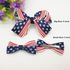 Women Girls Hair Bow, Baby Girl Hair Clips, Grosgrain Ribbon Hair Bows Flag Hair Clip Hair Accessories Decoration for 4th of July TSFJ13 (3pcs Bow Clips)