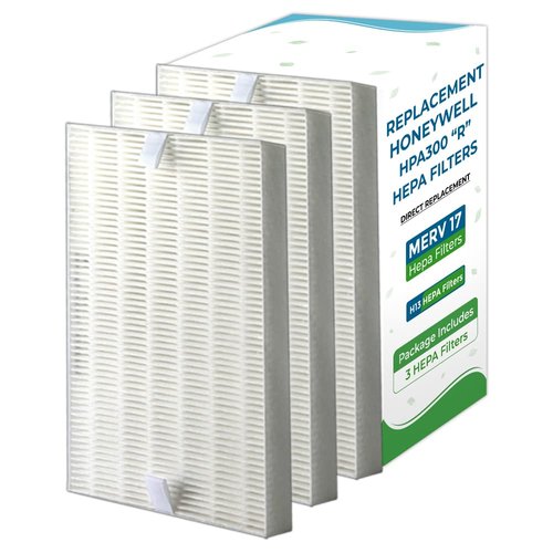 Breathe Naturally HRF-R3 HEPA Replacement Filter R (3 Pack) for Honeywell HPA300, HPA200, HPA100 True HEPA Replacement R Filters …