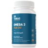 Dr. Tobias Omega 3 Fish Oil, 2000mg Triple Strength Omega 3 Supplement with 800mg EPA 600mg DHA Per Serving, Fish Oil Omega 3 Supplements for Heart, Brain & Immune Support, 60 Softgels, 30 Servings