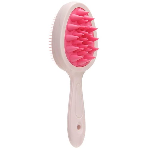 Xinqirity 2-in-1 Scalp Massager Shampoo Brush, Hair Scrubber with Soft Silicone Bristles, Scalp Scrubber/Exfoliator for Dandruff Removal, Wet Dry Scalp Brush for Hair Growth & Scalp Care, 2 Pcs