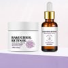 Bakuchiol Retinol Serum & Face Cream for Wrinkles. 2PCS Retinol Face Cream & Serum Set for Anti Aging Dry Skin Reduce Wrinkles, Fine Lines & Sagging, Moisturising Skin