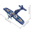 RiceBlock Military F4U Plane Building Sets, Ideal Holiday New Year Gift, Great Army Airplane Aircraft Model for Boys Kids,867 Pieces Compatible with Lego Sets