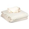 ForPro Professional Collection Premium Microfiber 3-Piece Massage Sheet Set, Natural, Ultra-Light, Stain, and Wrinkle-Resistant Includes Massage Flat and Fitted Sheet and Massage Face Rest Cover