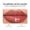 FREEORR Hydrating Lip Glow Oil, Plumping Moisturizing Lip Oil Gloss, Smooth Lip Lines Plump Lip,Transparent Plumping Clear Glossy Tinted Balm Care 0.2Fl oz #Rosewood