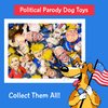 FUZZU Donald Trump Dog Toy | Political Parody Novelty Durable Pet Toy with Squeaker | Small | 12"