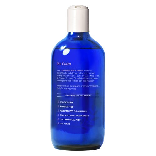 Certified Organic Lavender Body Wash by Be-One - Paraben & Sulfate Free - Moisturizing - Sensitive Skin - All Natural - Organic Soap - For Men & Women - Gentle - Eczema - Vegan - Made in USA