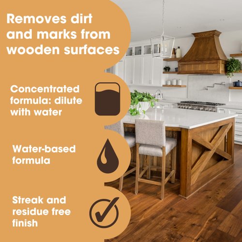 Furniture Clinic Wood Cleaner | Cleans Furniture, Shelves, Tables, Barstools, Cabinets & Other Wood Surfaces | Easily Remove Build Up, Grease and Dust | 8.5oz/250ml