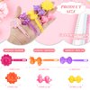 Janinka 72 Pieces Self-Hinge Plastic Hair Clips: 80s 90s Cartoon Colorful Cute Barrettes and Pins for Toddler Girls (Multicolor, Classic)