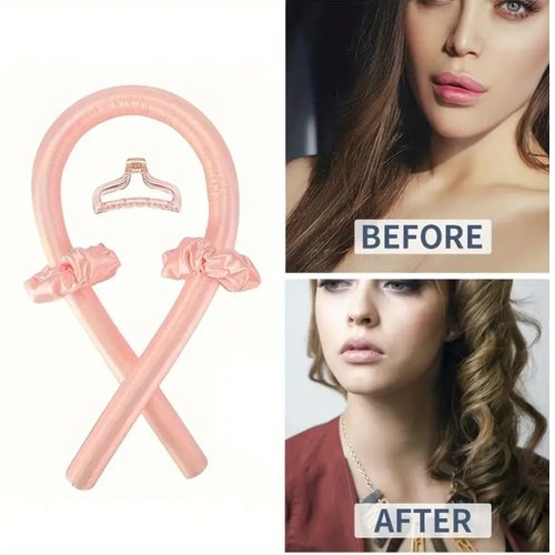 Generic Heatless Curling Set - Satin Hair Rollers for Overnight Curls - Heatless Hair Curlers with Headband - Gentle and Effective Hair Care