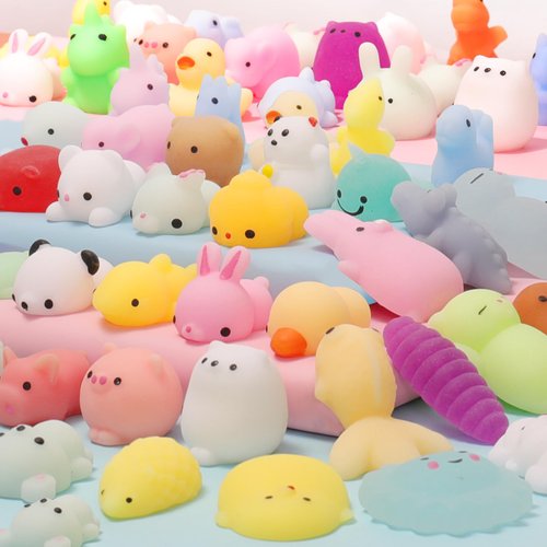 40Pack Squishies Squishy Toys Kawaii Squishies Animals Stress Relief Sensory Toys, Squishy Fidget Toys for Kids Birthday Gifts,Party Favors, Christmas Goodie Bag, Classroom Prizes
